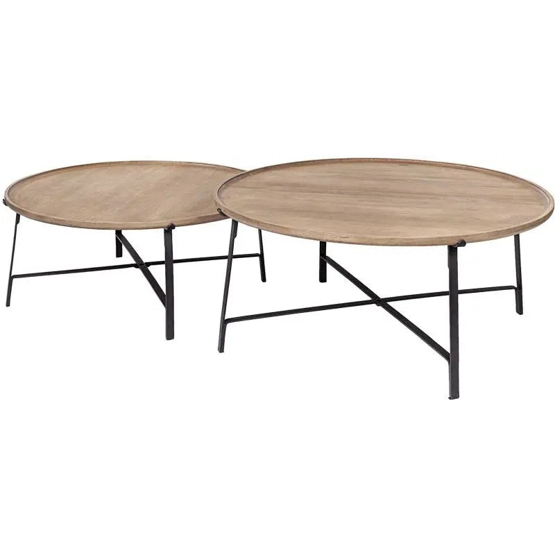 LIGHT BROWN COCKTAIL TABLES