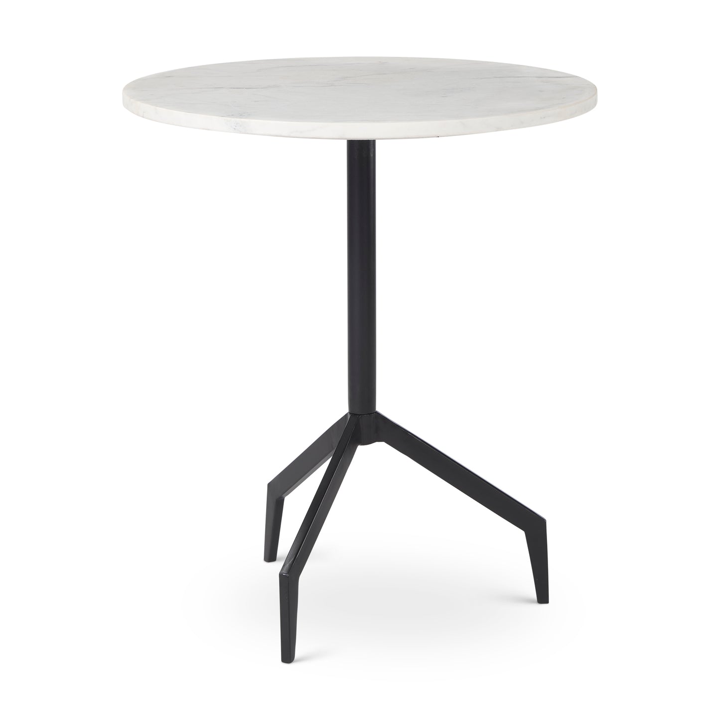 GOLD MARBLE ROUND END TABLE