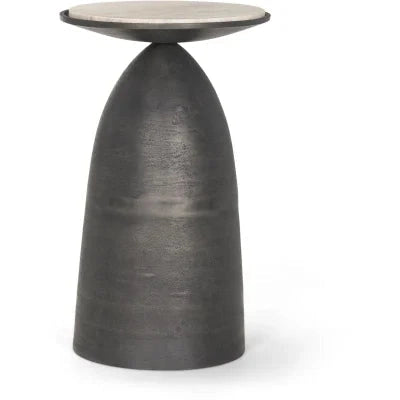 ROUND METAL ACCENT TABLE