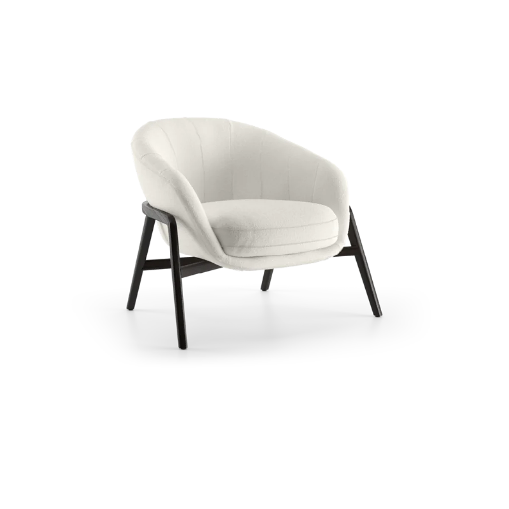 CASSIA WHITE FABRIC CHAIR