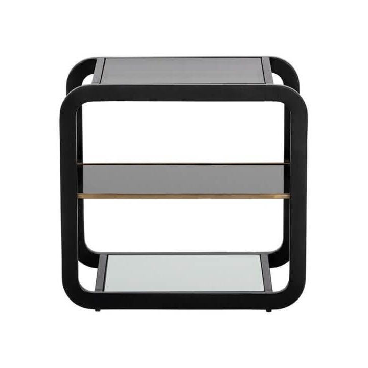 AMBRETTA BLACK END TABLE