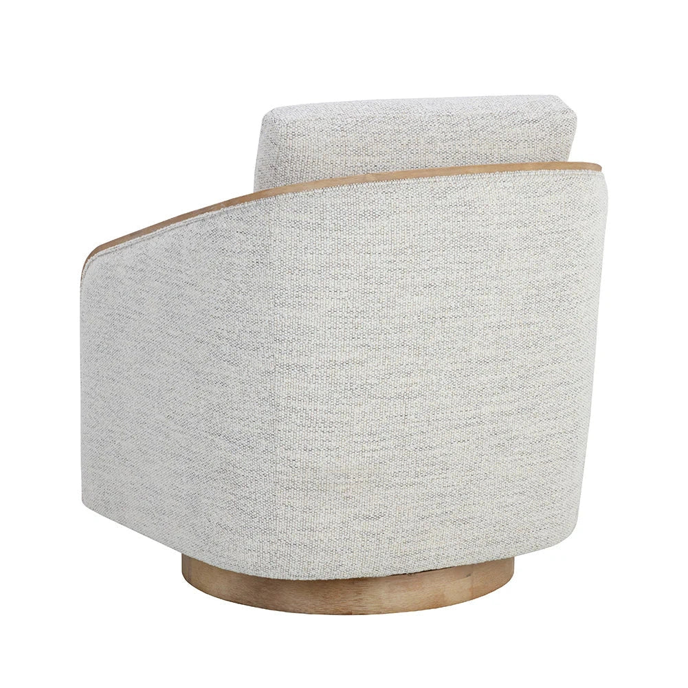 TASIA GREY SWIVEL LOUNGE CHAIR