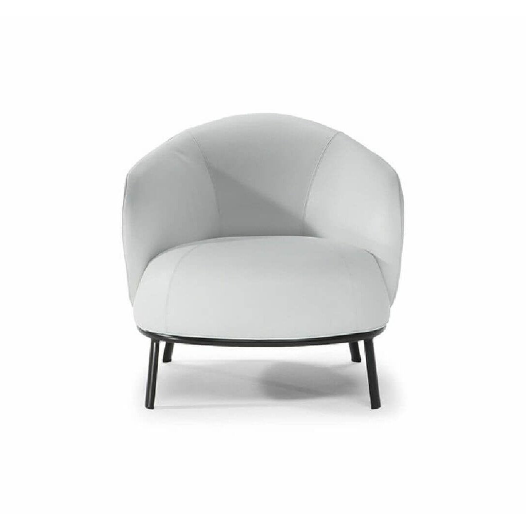 BOTANIC WHITE LEATHER CHAIR