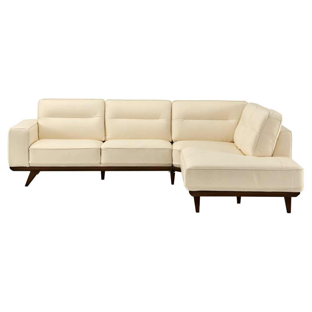 ADRENALINA CREAM LEATHER SECTIONAL
