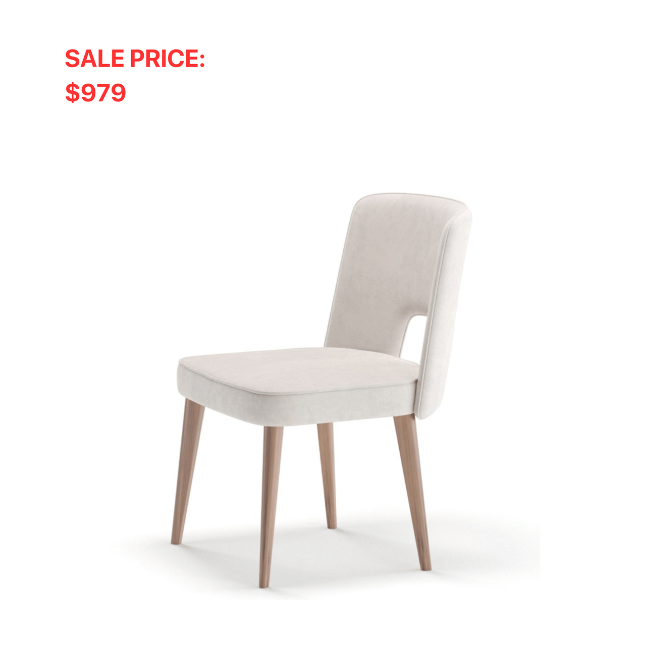 PLETTRO TAUPE LEATHER DINING CHAIR