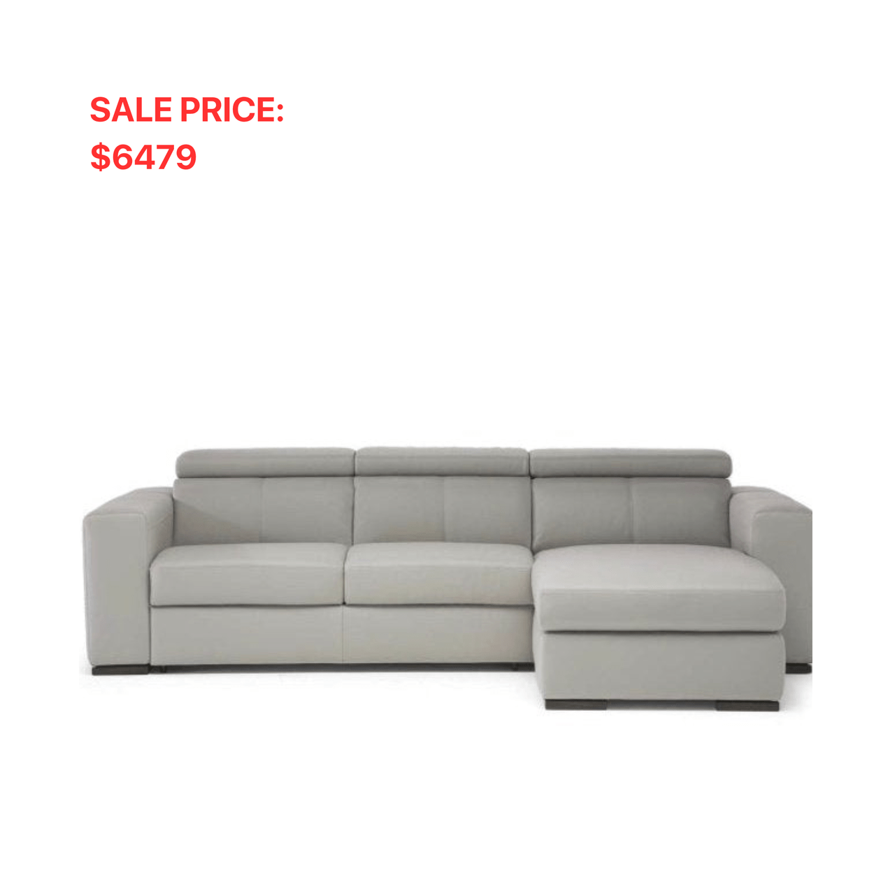 BALANCE LIGHT GREY RECLINING SECTIONAL