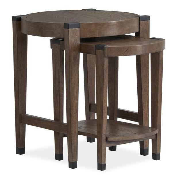 KAYSEN 2 PIECE ROUND END TABLE