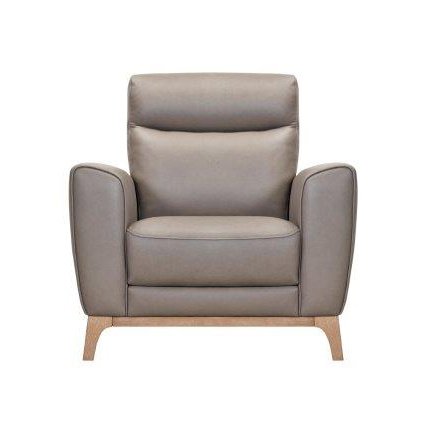 TAUPE LEATHER CHAIR