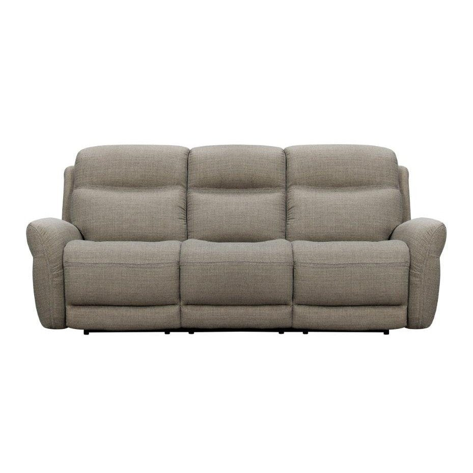 TAUPE RECLINING FABRIC SOFA