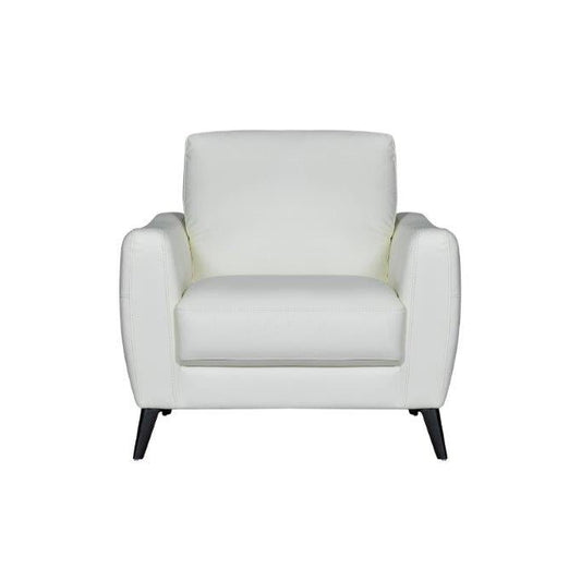 WHITE LEATHER CHAIR