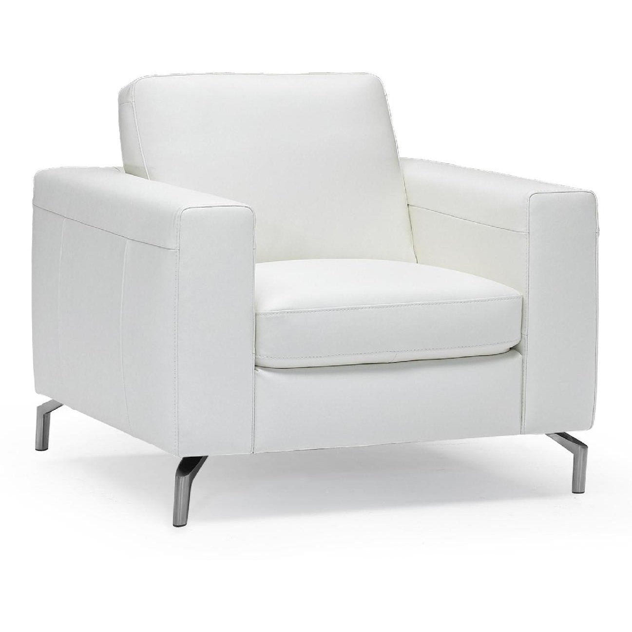 SOLLIEVO CREAM LEATHER CHAIR