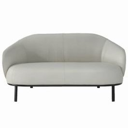 BOTANIC WHITE LEATHER LOVESEAT