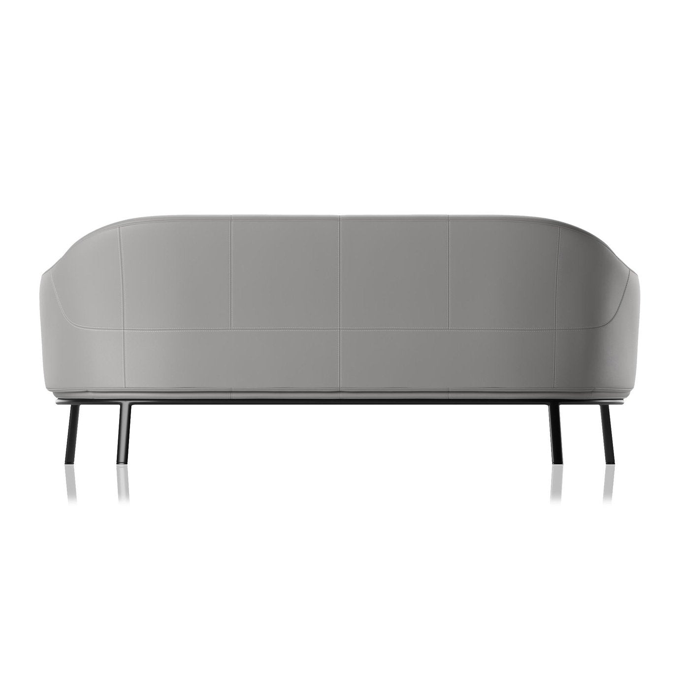 BOTANIC WHITE LEATHER LOVESEAT
