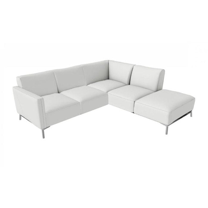 TRATTO WHITE LEATHER SECTIONAL