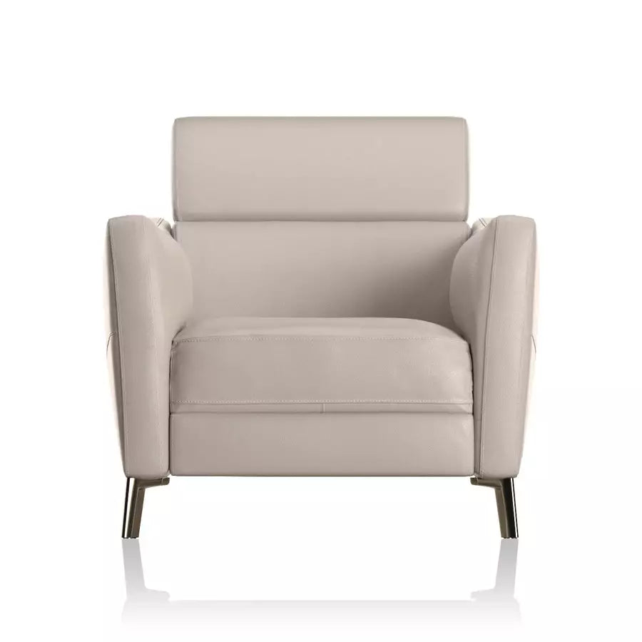 GREG CREAM LEATHER RECLINER