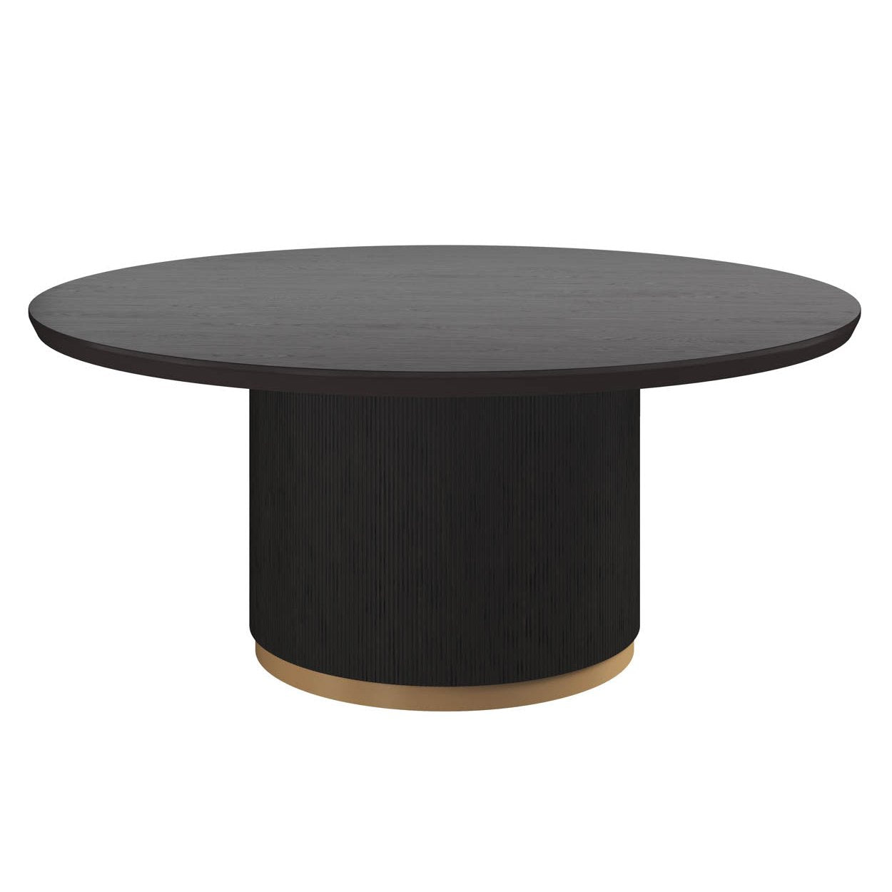 KALLA 68" ROUND CHARCOAL DINING TABLE