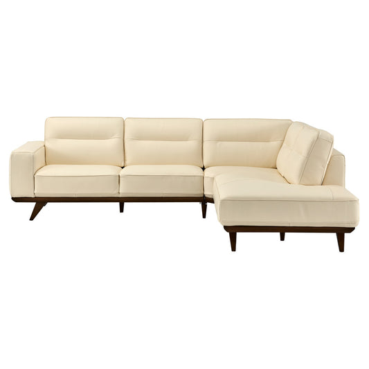 ADRENALINA CREAM LEATHER SECTIONAL