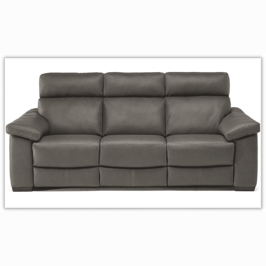 ESTREMO DARK GREY MOTION LEATHER SOFA