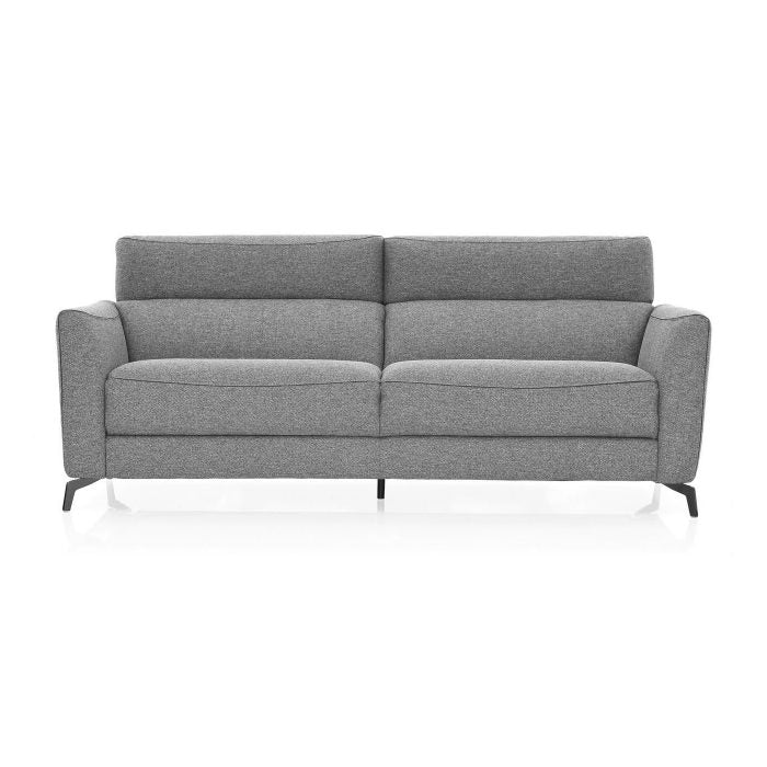 STAN LIGHT GREY FABRIC RECLINING SOFA