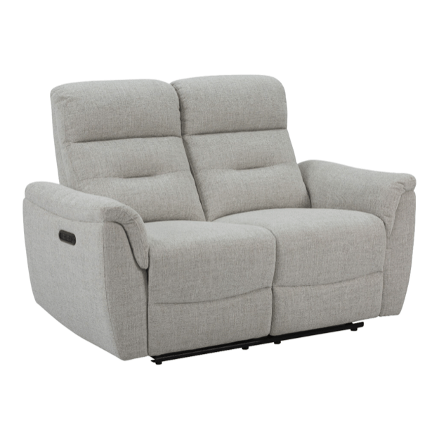 PRIMO LIGHT GREY RECLINING LOVESEAT