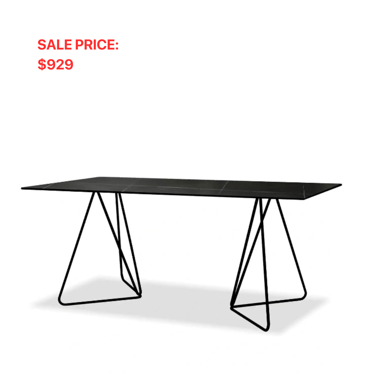 PAPILLON BLACK DINING TABLE