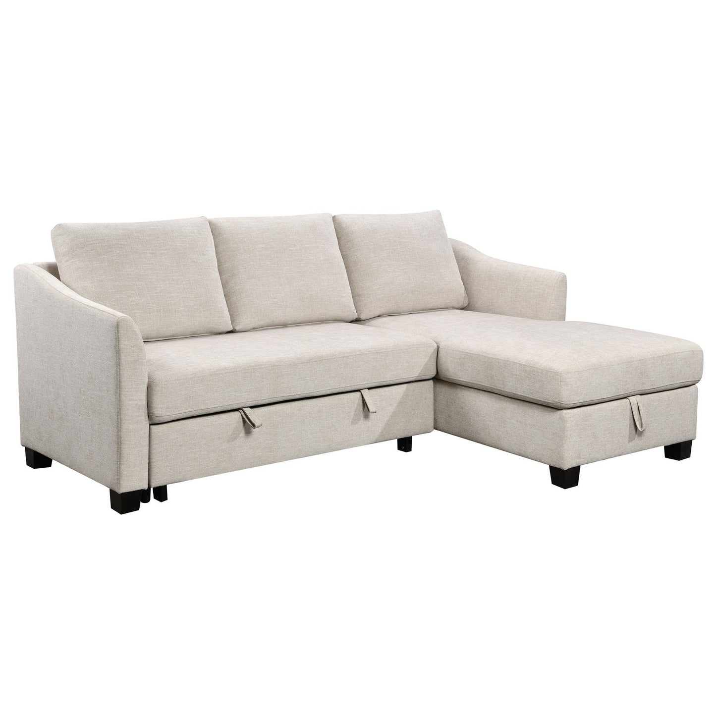 SELINA SOFABED WITH STORAGE CHAISE