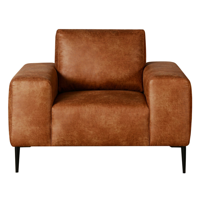 PRIMO RUSTIC LIGHT BROWN ARMCHAIR