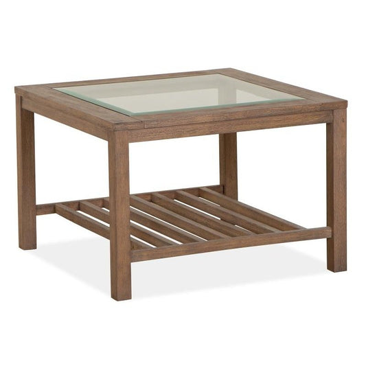DARWIN GLASS TOP COCKTAIL TABLE