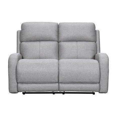 TAUPE FABRIC RECLINING LOVESEAT