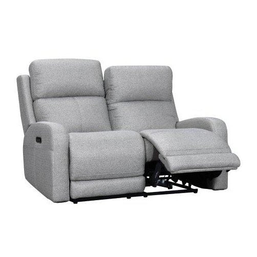 TAUPE FABRIC RECLINING LOVESEAT
