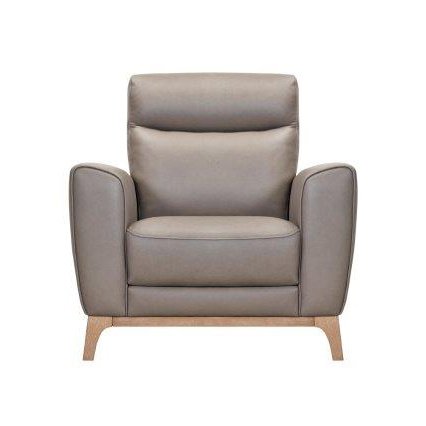 TAUPE LEATHER CHAIR