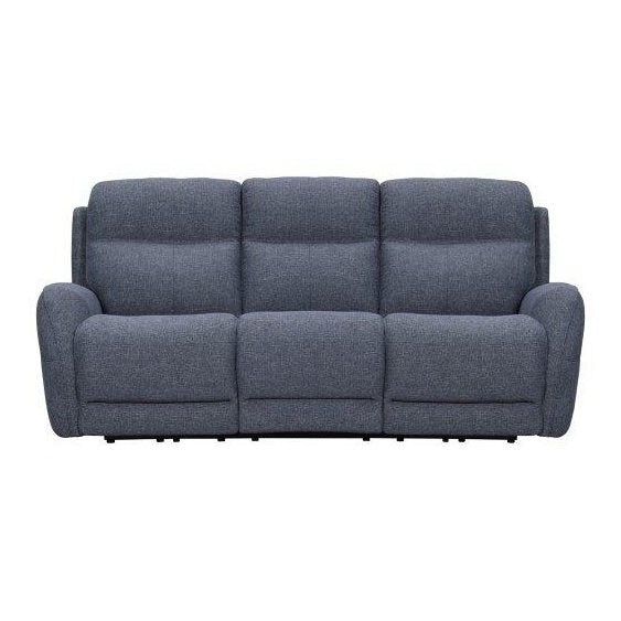 CHARCOAL RECLINING FABRIC SOFA
