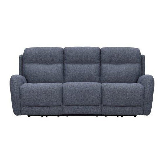 CHARCOAL RECLINING FABRIC SOFA