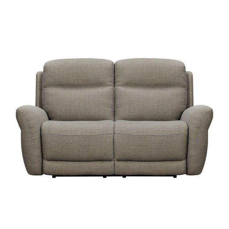 TAUPE RECLINING FABRIC LOVESEAT