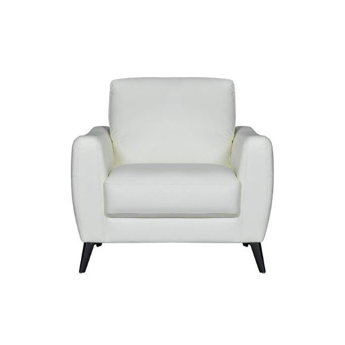 WHITE LEATHER CHAIR