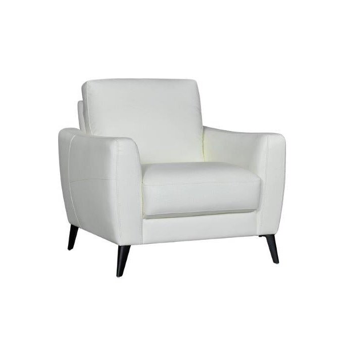 WHITE LEATHER CHAIR
