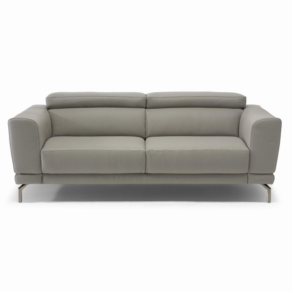 BROOKLYN TAUPE LEATHER SOFA