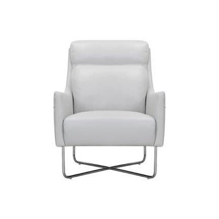 DOVE GREY LEATHER CHAIR