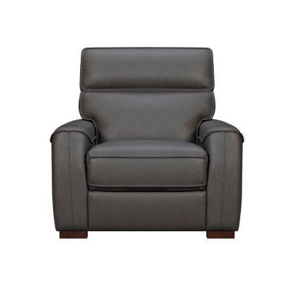 DARK GREY LEATHER CHAIR