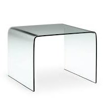 MERCURIO CLEAR GLASS END TABLE