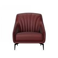FELICITA BURGANDY VELVET CHAIR