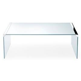 MERCURIO CLEAR GLASS COCKTAIL TABLE