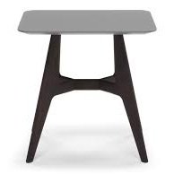 PLETTRO BROWN ASH AND GREY LAQUER END TABLE