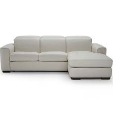 DIESIS GREY LEATHER QUEEN SOFABED SECTIONAL