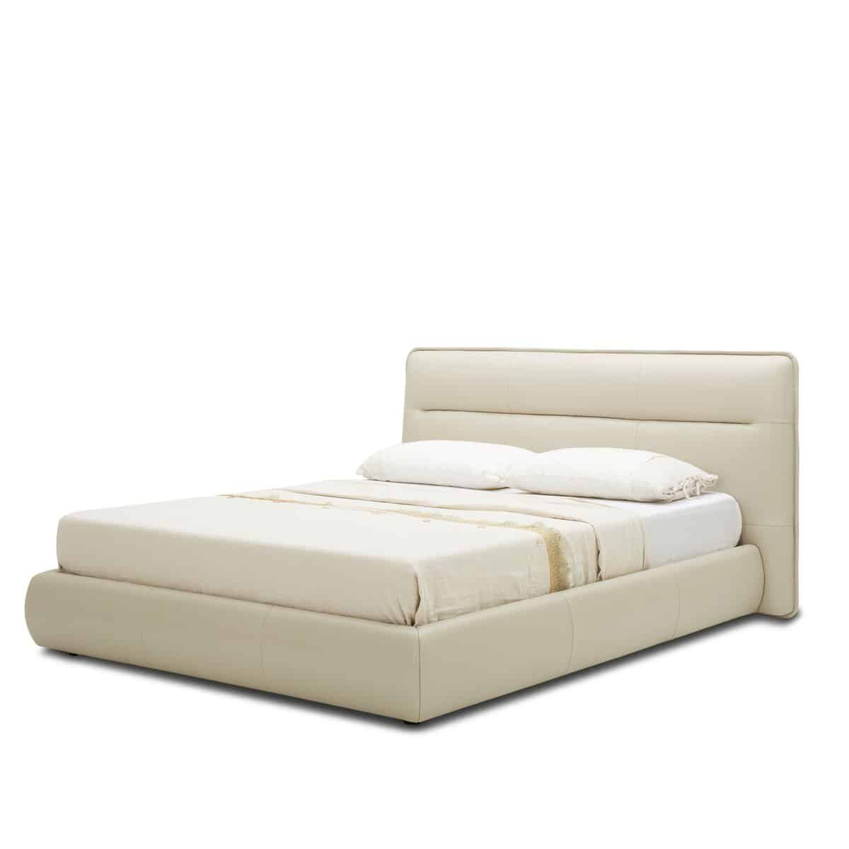 B1005 BEIGE UPHOLSTERED KING BED